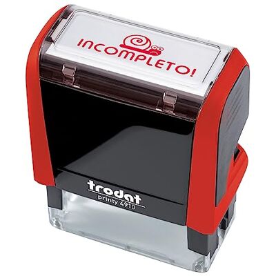 Trodat Tampon Motivationnel pour Enseignants Printy 4910 Auto-encreur, Collection Happy School, Empreinte Incomplète, Couleur Tampon Rouge, Cartouche incluse de Couleur Rouge - Publicité Trodat Tampon Motivationnel pour Enseignants Printy 4910 Auto-encreur, Collection Happy School, Empreinte Incomplète, Couleur Tampon Rouge, Cartouche incluse de Couleur Rouge - Publicité
