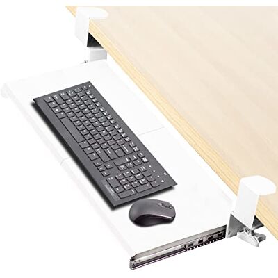 VIVO MOUNT-KB05W Plateau coulissant pour clavier d'ordinateur et souris 69 cm (84 pinces incluses) x 28 cm Blanc - Publicité VIVO MOUNT-KB05W Plateau coulissant pour clavier d'ordinateur et souris 69 cm (84 pinces incluses) x 28 cm Blanc - Publicité