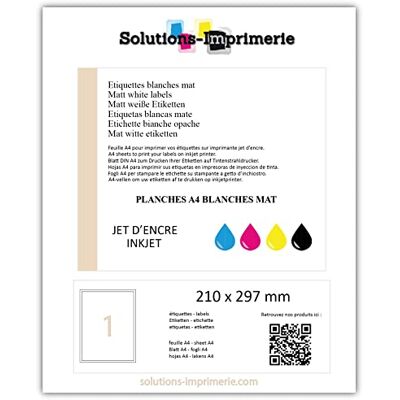 UNIVERS GRAPHIQUE 10 étiquettes plastique A4 pour imprimante jet d'encre étiquette vinyle A4 210 x 297 mm pour créer étiquette autocollante Stickers vinyle uniquement pour jet d'encre feuille adhésive autocollante - Publicité UNIVERS GRAPHIQUE 10 étiquettes plastique A4 pour imprimante jet d'encre étiquette vinyle A4 210 x 297 mm pour créer étiquette autocollante Stickers vinyle uniquement pour jet d'encre feuille adhésive autocollante - Publicité