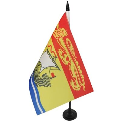 AZ FLAG Drapeau De Table Nouveau-Brunswick 21x14 cm Petit Drapeau Du Nouveau-Brunswick De Bureau 100% Polyester Avec Hampe De 25cm Et Socle En Plastique Noir - Publicité AZ FLAG Drapeau De Table Nouveau-Brunswick 21x14 cm Petit Drapeau Du Nouveau-Brunswick De Bureau 100% Polyester Avec Hampe De 25cm Et Socle En Plastique Noir - Publicité