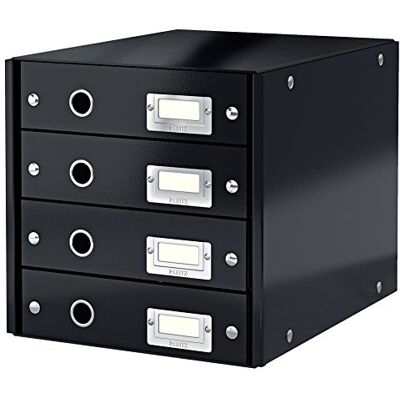 Leitz Bloc de Classement, 4 Tiroirs, A4, Click & Store, 60490095 Noir - Publicité Leitz Bloc de Classement, 4 Tiroirs, A4, Click & Store, 60490095 Noir - Publicité
