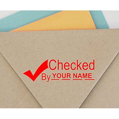 Printtoo Soi encrage Caoutchouc Timbre CHECKED Bureau Stationnaire Douane Timbre-Rouge - Publicité Printtoo Soi encrage Caoutchouc Timbre CHECKED Bureau Stationnaire Douane Timbre-Rouge - Publicité