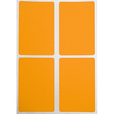 Royal Green Gommettes Étiquettes Autocollantes Rectangulaires Orange Fluo Environ 7,5cm x 5cm (75mm x 50mm) 50 Feuilles Paquet de 200 - Publicité Royal Green Gommettes Étiquettes Autocollantes Rectangulaires Orange Fluo Environ 7,5cm x 5cm (75mm x 50mm) 50 Feuilles Paquet de 200 - Publicité