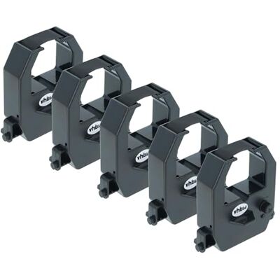 vhbw 5x Ruban encreur compatible avec Amano BX6400 BX6000, BX6200, EX3000, EX3100, EX3200 imprimante matricielle ou de reçus noir - Publicité vhbw 5x Ruban encreur compatible avec Amano BX6400 BX6000, BX6200, EX3000, EX3100, EX3200 imprimante matricielle ou de reçus noir - Publicité