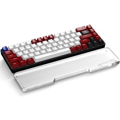 ATTACK SHARK Repose-Poignets pour Clavier en Acrylique CNC, 68 Touches (65% Layout), Support Ergonomique de Paume, Antidérapant, Transparent Givré, pour Clavier Mécanique, Gaming et Bureau - Publicité ATTACK SHARK Repose-Poignets pour Clavier en Acrylique CNC, 68 Touches (65% Layout), Support Ergonomique de Paume, Antidérapant, Transparent Givré, pour Clavier Mécanique, Gaming et Bureau - Publicité