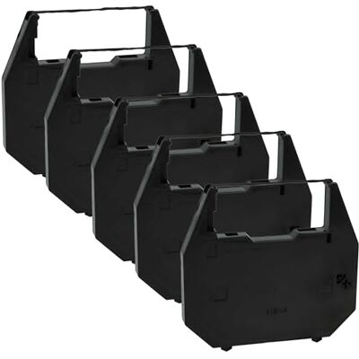 vhbw 5x Ruban encreur compatible avec Nakajima AX 76 AX 70, AX 60, AX 530, AX 90, AX 80, EW 310 imprimante matricielle ou de reçus noir - Publicité vhbw 5x Ruban encreur compatible avec Nakajima AX 76 AX 70, AX 60, AX 530, AX 90, AX 80, EW 310 imprimante matricielle ou de reçus noir - Publicité