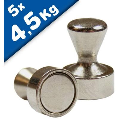 Magnosphere 5 x Cône-aimant Ø 12 x 16 mm Néodyme, acier force 4,5 kg 5 pièces - Publicité Magnosphere 5 x Cône-aimant Ø 12 x 16 mm Néodyme, acier force 4,5 kg 5 pièces - Publicité