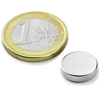 Magnosphere 10 x Aimant rond Disque magnétique Ø 12 x 4mm Néodyme N40 (NdFeB) Nickelé Force d'adhérence: 3,5kg 10 pièces Aimants ronds puissants, Disques magnétiques en Néodyme - Publicité Magnosphere 10 x Aimant rond Disque magnétique Ø 12 x 4mm Néodyme N40 (NdFeB) Nickelé Force d'adhérence: 3,5kg 10 pièces Aimants ronds puissants, Disques magnétiques en Néodyme - Publicité