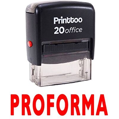 Printtoo PROFORMA Soi encrage Caoutchouc Timbre Bureau Stationnaire Douane Timbre-Rouge - Publicité Printtoo PROFORMA Soi encrage Caoutchouc Timbre Bureau Stationnaire Douane Timbre-Rouge - Publicité