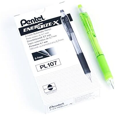Pentel PL107-K Lot de 12 Porte-Mines en Aluminium Vert - Publicité Pentel PL107-K Lot de 12 Porte-Mines en Aluminium Vert - Publicité