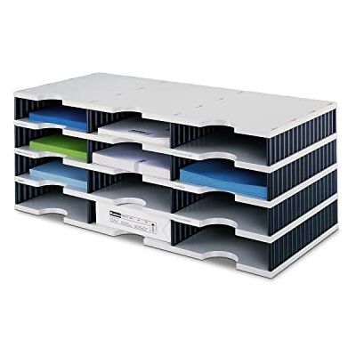 Styro doc 268030498 Module de rangement Trio à 12 compartiments 723 x 331 x 293 mm (Gris/noir) - Publicité Styro doc 268030498 Module de rangement Trio à 12 compartiments 723 x 331 x 293 mm (Gris/noir) - Publicité
