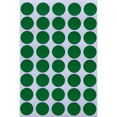 Royal Green Étiquettes Autocollantes Gommettes Environ 2cm (20mm) – Vert Paquet de 600 - Publicité Royal Green Étiquettes Autocollantes Gommettes Environ 2cm (20mm) – Vert Paquet de 600 - Publicité