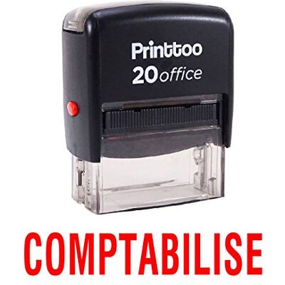 Printtoo COMPTABILISE Self Encrage Rubber Stamp Stationary Office personnalisé Timbre-Rouge - Publicité Printtoo COMPTABILISE Self Encrage Rubber Stamp Stationary Office personnalisé Timbre-Rouge - Publicité