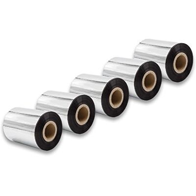 vhbw 5x Ruban transfert thermique compatible avec TSC TTP-247, TTP-246M Plus, TTP-268M imprimante d'étiquette résistante 80mmx300m cire-plus - Publicité vhbw 5x Ruban transfert thermique compatible avec TSC TTP-247, TTP-246M Plus, TTP-268M imprimante d'étiquette résistante 80mmx300m cire-plus - Publicité