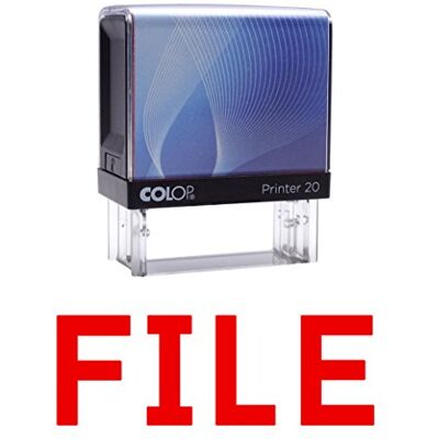 Printtoo FILE Timbre auto-encrage caoutchouc Bureau personnalisée P20 Papeterie Mini Stamper - Publicité Printtoo FILE Timbre auto-encrage caoutchouc Bureau personnalisée P20 Papeterie Mini Stamper - Publicité
