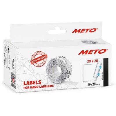 METO Modèle 30007373 Étiquettes - Blanc - 3 Lignes - Publicité METO Modèle 30007373 Étiquettes - Blanc - 3 Lignes - Publicité