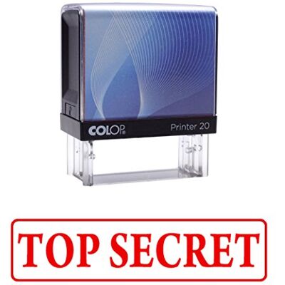 Printtoo TOP SECRET Timbre auto-encrage caoutchouc Bureau personnalisé Papeterie P20 Mini Stamper - Publicité Printtoo TOP SECRET Timbre auto-encrage caoutchouc Bureau personnalisé Papeterie P20 Mini Stamper - Publicité