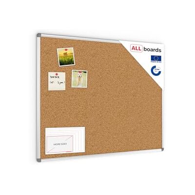 ALLBoards - Cork 100x80 - Aluminum frame - Cork Bulletin Board - Publicité ALLBoards - Cork 100x80 - Aluminum frame - Cork Bulletin Board - Publicité
