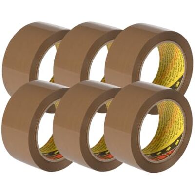 Scotch 3M 371 Ruban d’emballage, Marron, 50 mm x 66 m, lot de 6 rouleaux - Publicité Scotch 3M 371 Ruban d’emballage, Marron, 50 mm x 66 m, lot de 6 rouleaux - Publicité