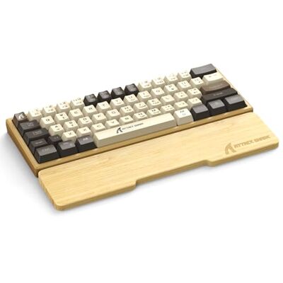 ATTACK SHARK Repose-poignet en Bambou Naturel à 61 Touches Ergonomique pour un Meilleur Confort de Frappe et de Jeu,Respectueux de L'environnement,Sensation Bois,Antidérapant,Pour Clavier TKL - Publicité ATTACK SHARK Repose-poignet en Bambou Naturel à 61 Touches Ergonomique pour un Meilleur Confort de Frappe et de Jeu,Respectueux de L'environnement,Sensation Bois,Antidérapant,Pour Clavier TKL - Publicité