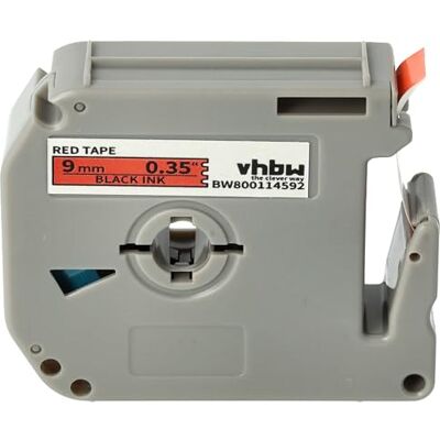 vhbw Ruban compatible avec Brother PT PT-100, PT-65SB, PT-65, PT-55S, PT-55BM, BB4, PT-110 imprimante d'étiquettes 8m x 9mm Noir sur Rouge - Publicité vhbw Ruban compatible avec Brother PT PT-100, PT-65SB, PT-65, PT-55S, PT-55BM, BB4, PT-110 imprimante d'étiquettes 8m x 9mm Noir sur Rouge - Publicité