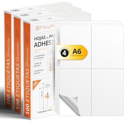 Étiquettes Adhesives Blanches A4 Folios - Créez Vos Autocollants - Publicité Étiquettes Adhesives Blanches A4 Folios - Créez Vos Autocollants - Publicité