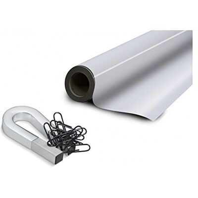 Magnosphere Caoutchouc ferreux blanc brilliant auto-adhesif 0,6mm x 31cm x 100cm Feuille Caoutchouc Ferreux AUTO ADHESIF à permettre aux aimants pour les maintenir fermement - Publicité Magnosphere Caoutchouc ferreux blanc brilliant auto-adhesif 0,6mm x 31cm x 100cm Feuille Caoutchouc Ferreux AUTO ADHESIF à permettre aux aimants pour les maintenir fermement - Publicité