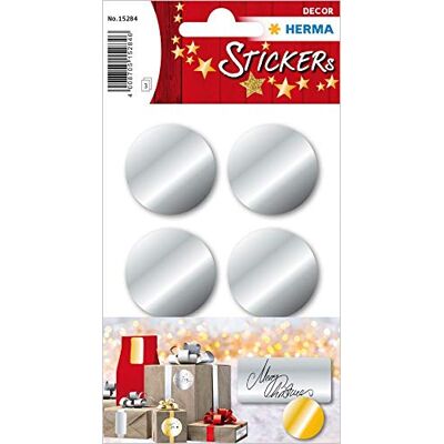 HERMA Zeus Party Autocollants colorés ronds 6 (argent) - Publicité HERMA Zeus Party Autocollants colorés ronds 6 (argent) - Publicité
