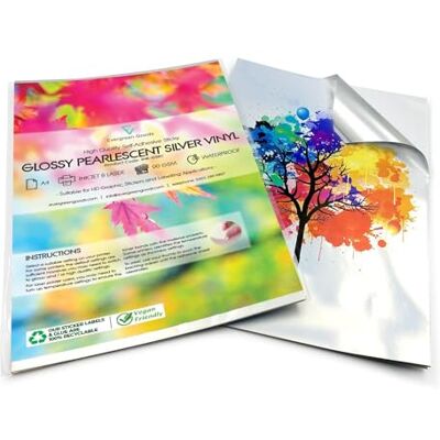 EVG Evergreen Goods Ltd 10x A4 Étiquettes Autocollantes en Vinyle Imperméable - Publicité EVG Evergreen Goods Ltd 10x A4 Étiquettes Autocollantes en Vinyle Imperméable - Publicité