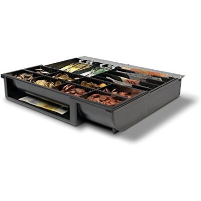 Safescan 4141T1 bac amovible qui organise votre argent à l'intérieur de votre tiroir-caisse Bac avec 6 emplacements billets et 8 emplacements pièces Convient au tiroir SD-4141 et HD-4141 - Publicité Safescan 4141T1 bac amovible qui organise votre argent à l'intérieur de votre tiroir-caisse Bac avec 6 emplacements billets et 8 emplacements pièces Convient au tiroir SD-4141 et HD-4141 - Publicité
