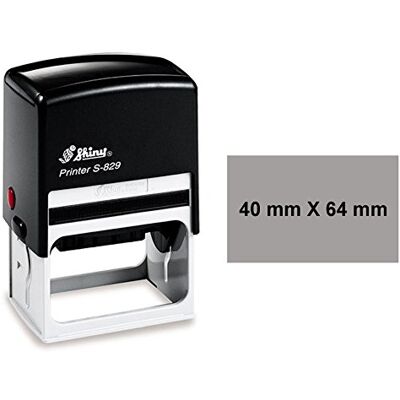 Printtoo Jusqu'à 8 lignes de texte personnalisé Stamp Brillant auto-encrage en caoutchouc 40mm x 64mm Grande - Publicité Printtoo Jusqu'à 8 lignes de texte personnalisé Stamp Brillant auto-encrage en caoutchouc 40mm x 64mm Grande - Publicité