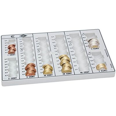 WEDO Monnayeur de rechange pour caisse à monnaie EUROPA 26,2x16,0x3,0mm Gris lumière - Publicité WEDO Monnayeur de rechange pour caisse à monnaie EUROPA 26,2x16,0x3,0mm Gris lumière - Publicité