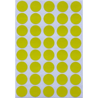 Royal Green Étiquettes Autocollantes Gommettes Environ 2cm (20mm) – Jaune Paquet de 600 - Publicité Royal Green Étiquettes Autocollantes Gommettes Environ 2cm (20mm) – Jaune Paquet de 600 - Publicité