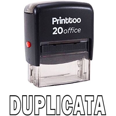 Printtoo DUPLICATA Self Encrage Rubber Stamp Stationary Office personnalisé Timbre-Noir - Publicité Printtoo DUPLICATA Self Encrage Rubber Stamp Stationary Office personnalisé Timbre-Noir - Publicité
