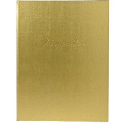 Exacompta Livre d'Or Simili Cuir 100 Pages 27 x 22 cm Or - Publicité Exacompta Livre d'Or Simili Cuir 100 Pages 27 x 22 cm Or - Publicité