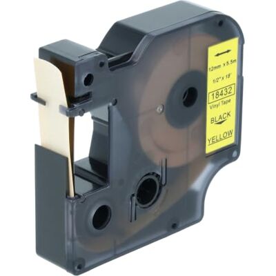 vhbw Ruban compatible avec 3M PL300, PL100, PL200 imprimante d'étiquettes 5,5m x 12mm Noir sur Jaune, Vinyle - Publicité vhbw Ruban compatible avec 3M PL300, PL100, PL200 imprimante d'étiquettes 5,5m x 12mm Noir sur Jaune, Vinyle - Publicité