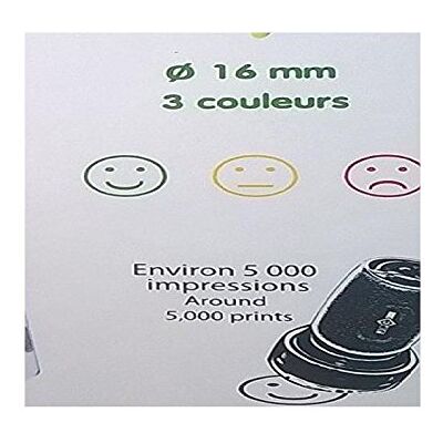 WONDAY Blister de 3 Tampons de Notation Environ 5000 Empreintes - Publicité WONDAY Blister de 3 Tampons de Notation Environ 5000 Empreintes - Publicité