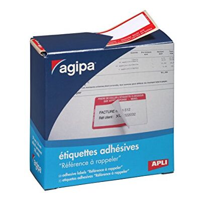 Agipa Boîte de 500 étiquettes REFERENCE A RAPPELER, format 36x59mm - Publicité Agipa Boîte de 500 étiquettes REFERENCE A RAPPELER, format 36x59mm - Publicité
