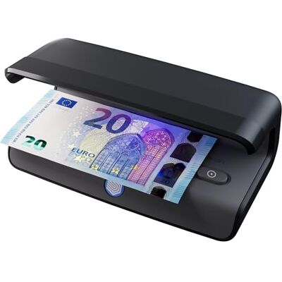Safescan 45 LED Détecteur de faux billets avec lumière UV puissante – Détecteur de contrefaçon pour billets, cartes bancaires & ID – Machine de vérification de billets avec LED UV – Détecteur d’argent - Publicité Safescan 45 LED Détecteur de faux billets avec lumière UV puissante – Détecteur de contrefaçon pour billets, cartes bancaires & ID – Machine de vérification de billets avec LED UV – Détecteur d’argent - Publicité