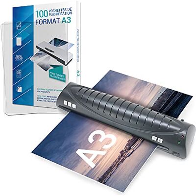 Texet A78211-29V Plastifieuse Pro avec 100 feuilles A3 Noir - Publicité Texet A78211-29V Plastifieuse Pro avec 100 feuilles A3 Noir - Publicité