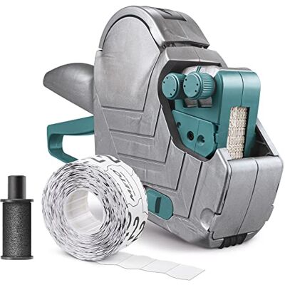 Meto Set d'étiqueteuses Basic M prix, prix de base (2 lignes, 16 chiffres pour étiquettes 22 x 16 mm, prêt à l'emploi immédiat), 1x étiqueteuse manuelle - Publicité Meto Set d'étiqueteuses Basic M prix, prix de base (2 lignes, 16 chiffres pour étiquettes 22 x 16 mm, prêt à l'emploi immédiat), 1x étiqueteuse manuelle - Publicité