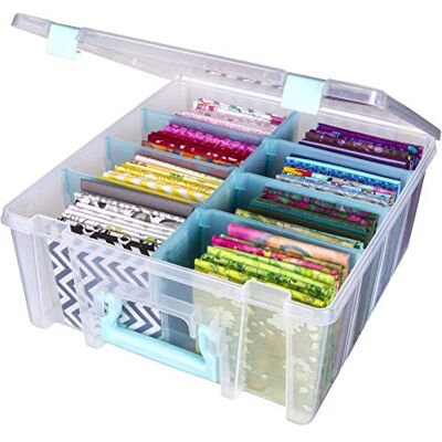 ArtBin Super Satchel Double Profonde avec Diviseurs Amovibles - Boîte de Rangement - Publicité ArtBin Super Satchel Double Profonde avec Diviseurs Amovibles - Boîte de Rangement - Publicité