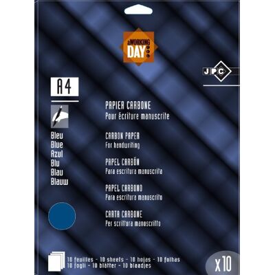WONDAY SACHET 10 FEUILLES DE PAPIER CARBONE BLEU - Publicité WONDAY SACHET 10 FEUILLES DE PAPIER CARBONE BLEU - Publicité