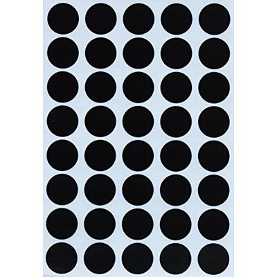 Royal Green Étiquettes Autocollantes Gommettes Environ 2cm (20mm) – Noir Paquet de 600 - Publicité Royal Green Étiquettes Autocollantes Gommettes Environ 2cm (20mm) – Noir Paquet de 600 - Publicité