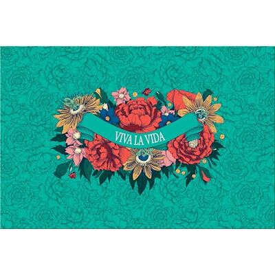 Clairefontaine 116224C Sous-main Frida Kahlo Carton 60x40cm - Publicité Clairefontaine 116224C Sous-main Frida Kahlo Carton 60x40cm - Publicité