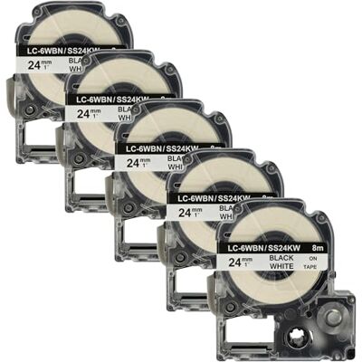 vhbw 5x Rubans remplacement pour KingJim SS24KW - Publicité vhbw 5x Rubans remplacement pour KingJim SS24KW - Publicité