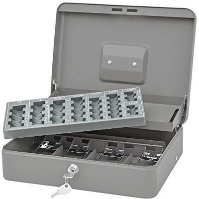 WEDO Standard Plus Coffret-caisse à monnaie avec monnayeur Gris - Publicité WEDO Standard Plus Coffret-caisse à monnaie avec monnayeur Gris - Publicité