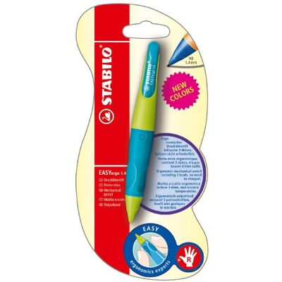 STABILO EASYergo 1.4 Porte-mine pour droitier Vert fluo/bleu clair - Publicité STABILO EASYergo 1.4 Porte-mine pour droitier Vert fluo/bleu clair - Publicité