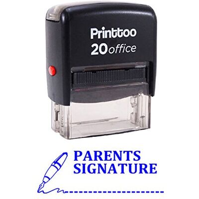 Printtoo PARENT'S SIGNATURE Soi encrage Caoutchouc Timbre Bureau Stationnaire Douane Timbre-Blue - Publicité Printtoo PARENT'S SIGNATURE Soi encrage Caoutchouc Timbre Bureau Stationnaire Douane Timbre-Blue - Publicité