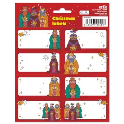 Grupo Erik Étiquettes Cadeaux de Noël, Les Rois Mages Étiquettes Autocollantes, Autocollants de Noël, Étiquette pour Cadeau - Publicité Grupo Erik Étiquettes Cadeaux de Noël, Les Rois Mages Étiquettes Autocollantes, Autocollants de Noël, Étiquette pour Cadeau - Publicité